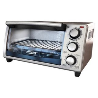 Black & Decker Stainless Toaster Oven   4 Slice