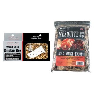 Mr. Bar B Q   Mesquite Wood Chips with Stainless Steel Smoker Box