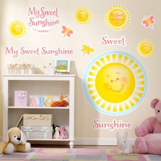 Little Sunshine Party Giant Wall Decals
