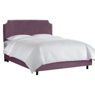 Skyline King Bed Skyline Furniture Lombard Nail Button Notched Bed   Premier