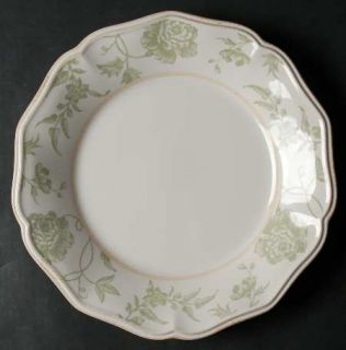 Lenox China Charlotte Green Dinner Plate, Fine China Dinnerware   Accoutrements,