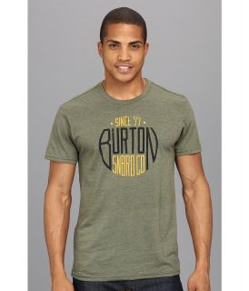 Burton Stamp Recycled Slim Fit Tee Mens Short Sleeve Pullover (Pewter)