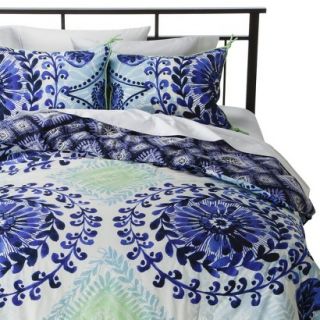 Boho Boutique Haze Reversible Comforter Set   Blue (Twin)