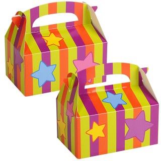 Stripes and Big Stars Empty Favor Boxes
