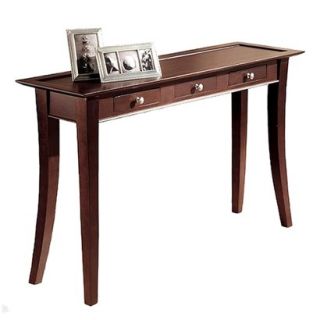 Console Table: Linon Dolce Dark Brown (Brown (Walnut)) 3 Drawer Console Table