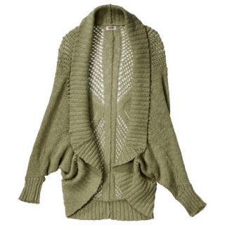 Mossimo Supply Co. Juniors Open Weave Cocoon Sweater   Tanglewood Green S(3 5)