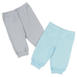 Gerber Onesies Newborn 2 Pack Pant   Turquoise/Grey 0 3 M
