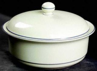 Lenox China For The Blue  2 Qt Round Covered Casserole (Uses Casr9 + C2cvl), Fin