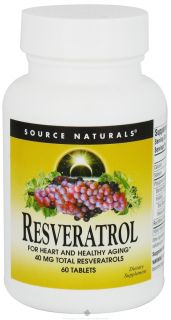 Source Naturals   Resveratrol 40 mg.   60 Tablet(s)