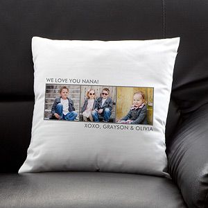 Personalized Photo Throw Pillows   Three Pictures