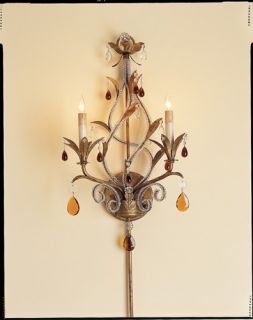Isabella 2 Light Wall Sconces in Rhine Gold 5556
