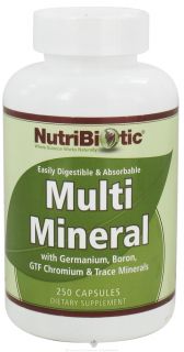 Nutribiotic   Multi Mineral with Germanium, Boron, GTF Chromium & Trace Minerals   250 Capsules