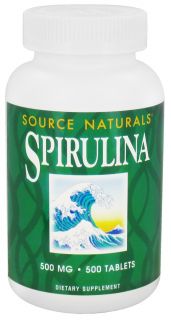 Source Naturals   Spirulina 500 mg.   500 Tablets