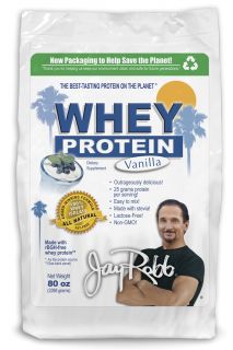 Jay Robb   Whey Protein Isolate Powder Vanilla   80 oz.