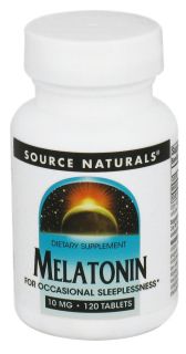 Source Naturals   Melatonin 10 mg.   120 Tablets