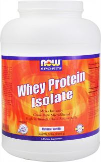 NOW Foods   Whey Protein Isolate Vanilla   5 lbs.