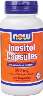 NOW Foods   Inositol 500 mg.   100 Capsules