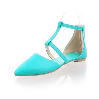 Leatherette Womens Flat Heel Pointed Toe Sandals Shoes (More Colors)