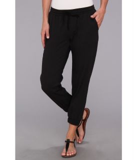 C&C California Double Layer Cotton Pant Womens Casual Pants (Black)