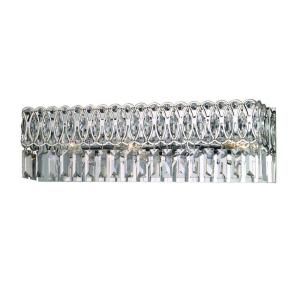 Dale Tiffany London 3 Light Polished Chrome Vanity Wall Fixture with Crystal Shade GH90246