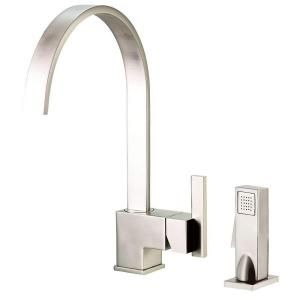 Danze Sirius Single Handle Kitchen Faucet with Veggie Spray in Stainless Steel D401544SS