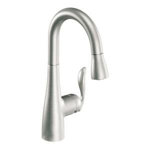 MOEN Arbor Single Handle Pull Down Sprayer Bar Faucet Featuring Reflex in Stainless Steel 5995CSL