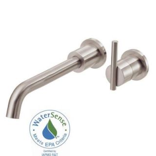 Danze Parma 1 Handle Wall Mount Bathroom Faucet with Touch Down Drain Trim Only in Brushed Nickel D216058BNT
