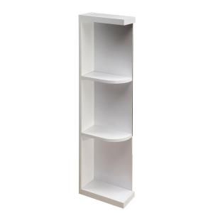Home Decorators Collection Assembled 6x42x12 in. Wall End Open Shelf Cabinet in Arctic White WEOS642 AW
