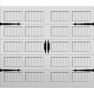 Martin Garage Doors Select Selection: Signature 9 ft. x 7 ft. Grooved Panel White Mist Steel Back Insulation Garage Door HDIY 000673
