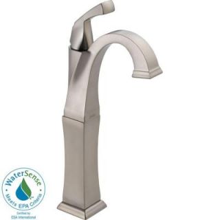 Delta Dryden Single Hole 1 Handle High Arc Bathroom Faucet in Stainless 751 SS DST