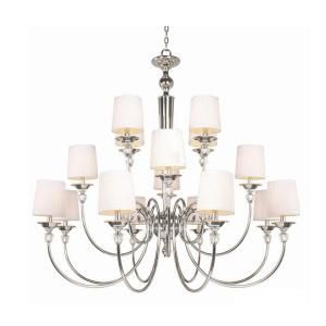 Hampton Bay Locksley Collection 16 Light Chrome Chandelier DISCONTINUED 20304 027