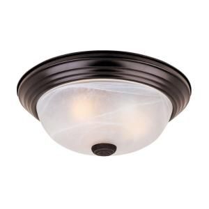 Designers Fountain Reedley Collection 3 Light Flush Ceiling Oil Rubbed Bronze Fixture HC0442