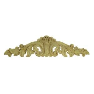 Foster Mantels Acanthus 16 in. x 4 in. x 5/8 in. Maple Center Onlay C104MP