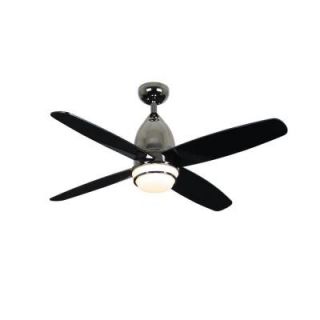 Hampton Bay Pontos 44 in. Indoor Black Ceiling Fan HE 12002