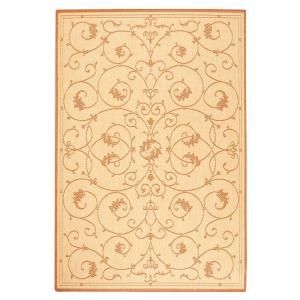 Home Decorators Collection Tendril Natural and Terracotta 8 ft. 6 in. x 13 ft. Area Rug 4393870860