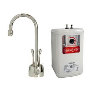2 Handle Hot and Cold Water Dispenser Faucet with Heating Tank in Polished Nickel I7236 PN