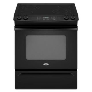 Whirlpool Gold 4.5 cu. ft. Slide In Electric Range with Self Cleaning Oven in Black GY397LXUB
