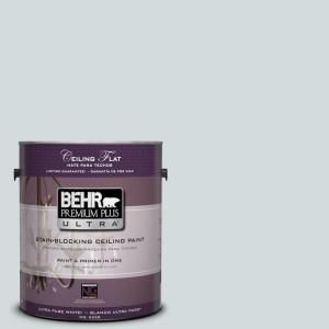 BEHR Premium Plus Ultra 1 gal. #PPU12 13 Ceiling Tinted to Urban Mist Interior Paint 555801