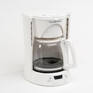 Proctor Silex 12 Cup Coffee Maker in White 48571Y