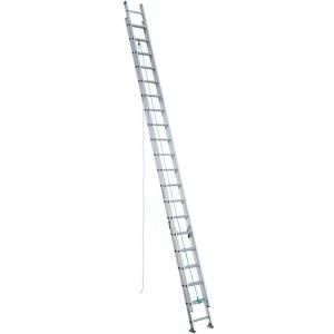 Werner 40 ft. Aluminum D Rung Extension Ladder with 225 lb. Load Capacity Type II Duty Rating D1240 2
