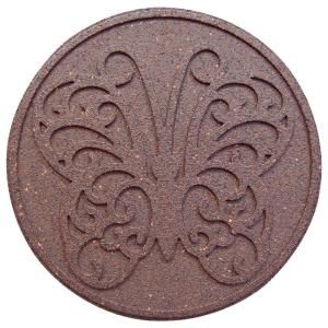 Envirotile 18 in. x 18 in. Reversible Butterfly Terra Cotta Stepping Stone (2 Pack) MT5000815