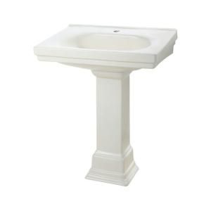 Foremost Structure Suite 20 5/80 in. Pedestal Sink Basin in Biscuit F 1950 SBI