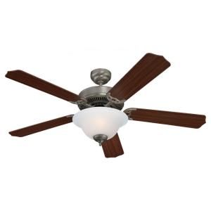 Sea Gull Lighting Quality Max Plus 52 in. Indoor Brushed Nickel Ceiling Fan 15030BLE 962