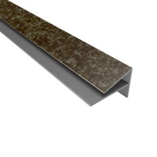 Fasade 4 ft. Outside Corner Trim Smoked Pewter 163 27