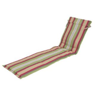 Hampton Bay Lancaster Stripe Outdoor Sling Chaise Lounge Cushion 7724 01001200