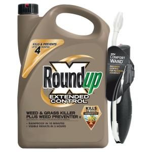 Roundup 1.33 gal. Ready to Use Extended Control Weed and Grass Killer Plus Weed Preventer Comfort Wand 5235010
