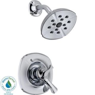 Delta Addison Single Handle 1 Spray Shower Trim in Chrome featuring H2Okinetic T17292