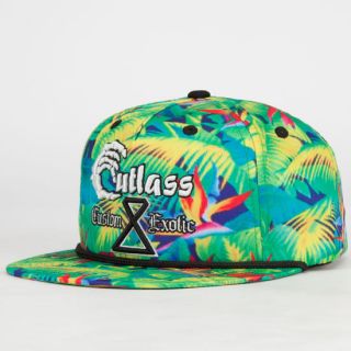 City Tropics Mens Snapback Hat Green Combo One Size For Men 243678549