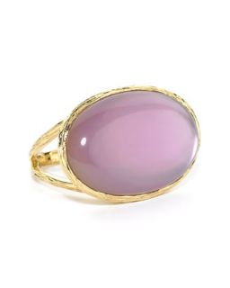 Daphne Oval East West Berry Quartz & Mother Of Pearl Doublet