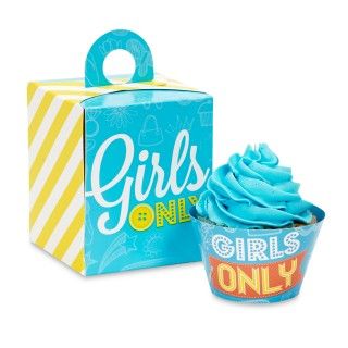 Girls Only Party Cupcake Wrapper Combo Kit